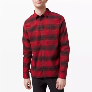Lululemon plaid button down